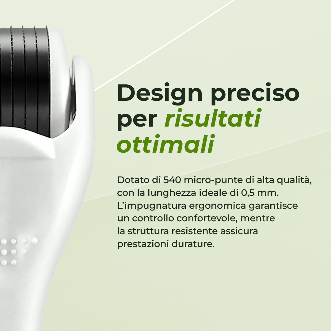 Derma Roller per l'attivazione del cuoio capelluto