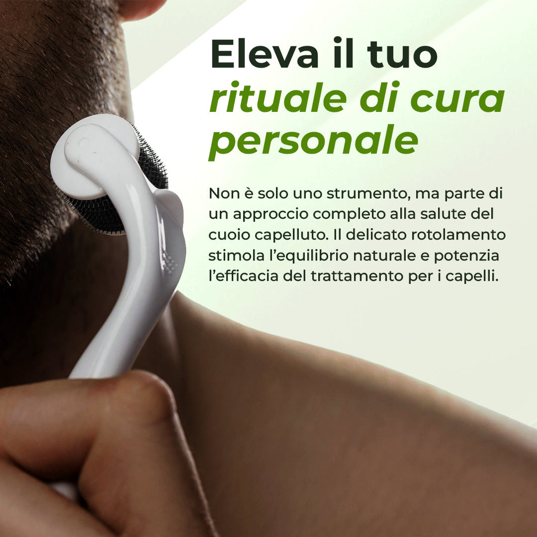 Derma Roller per l'attivazione del cuoio capelluto